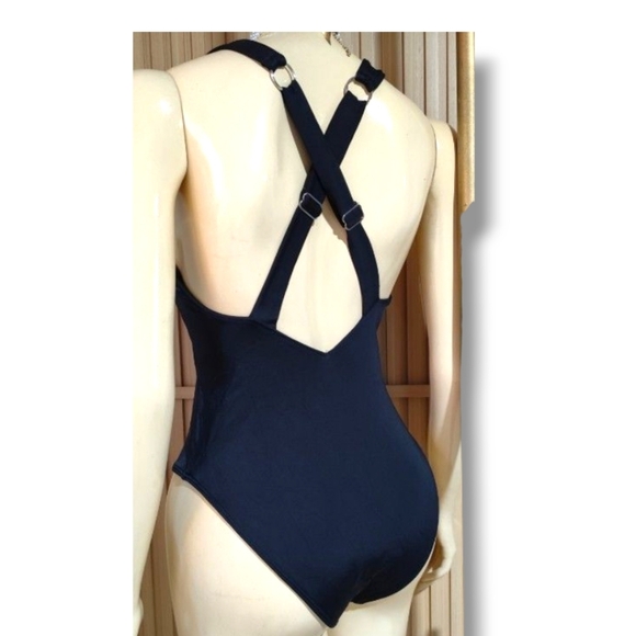 💥NEW💥 LA HEARTS 💕 - Medium Black One Piece - Picture 3 of 9